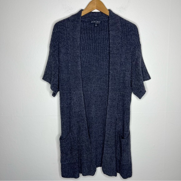 Barefoot Dreams Short Sleeve Open Front Cardigan Sz XS - Picture 1 of 8